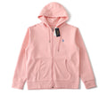 Polo Ralph lauren zip up hoodie rosa med blå logga