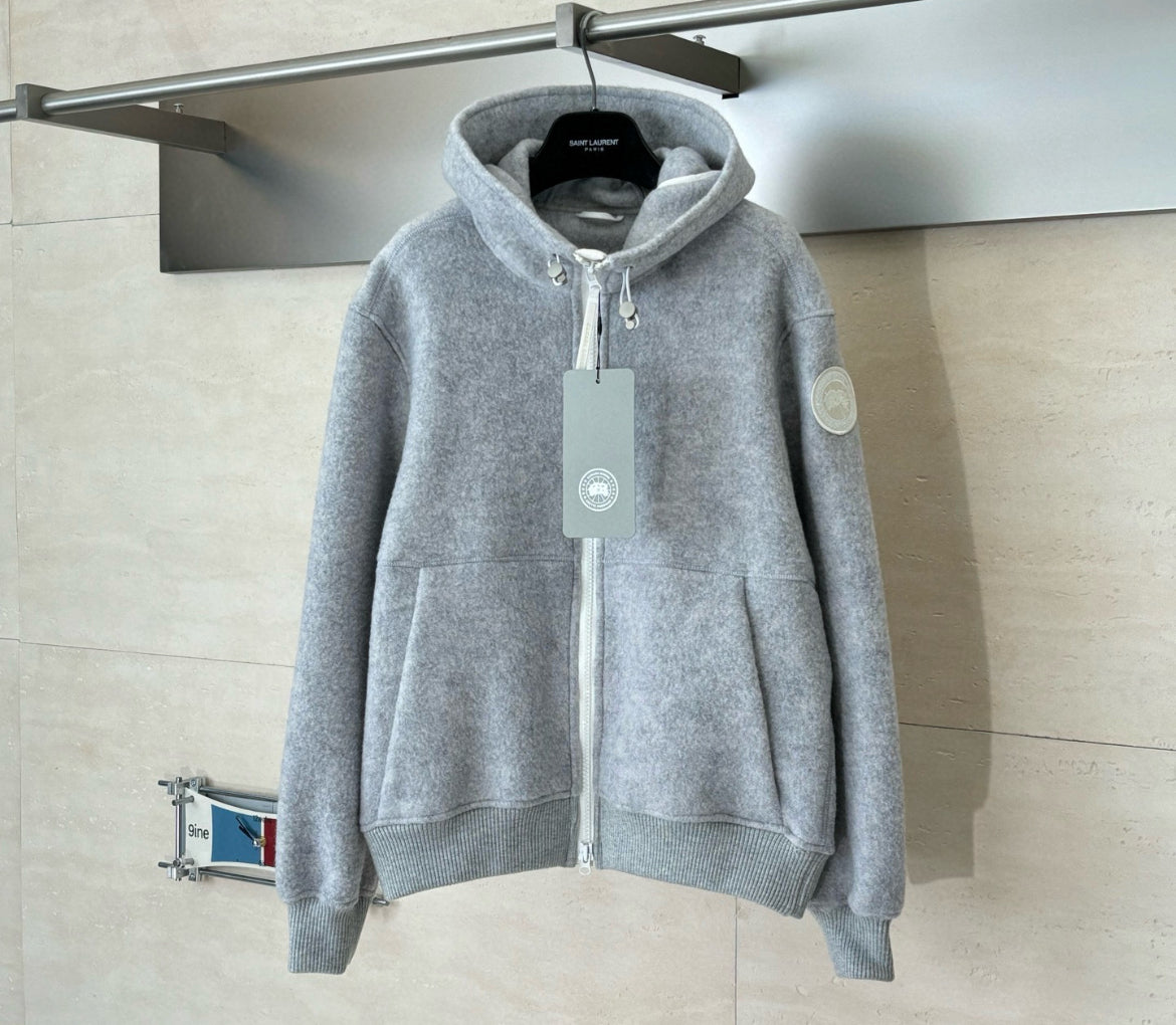 Canada goose wool zip up hoodie