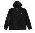 Polo Ralph lauren zip up hoodie svart med vitt logga