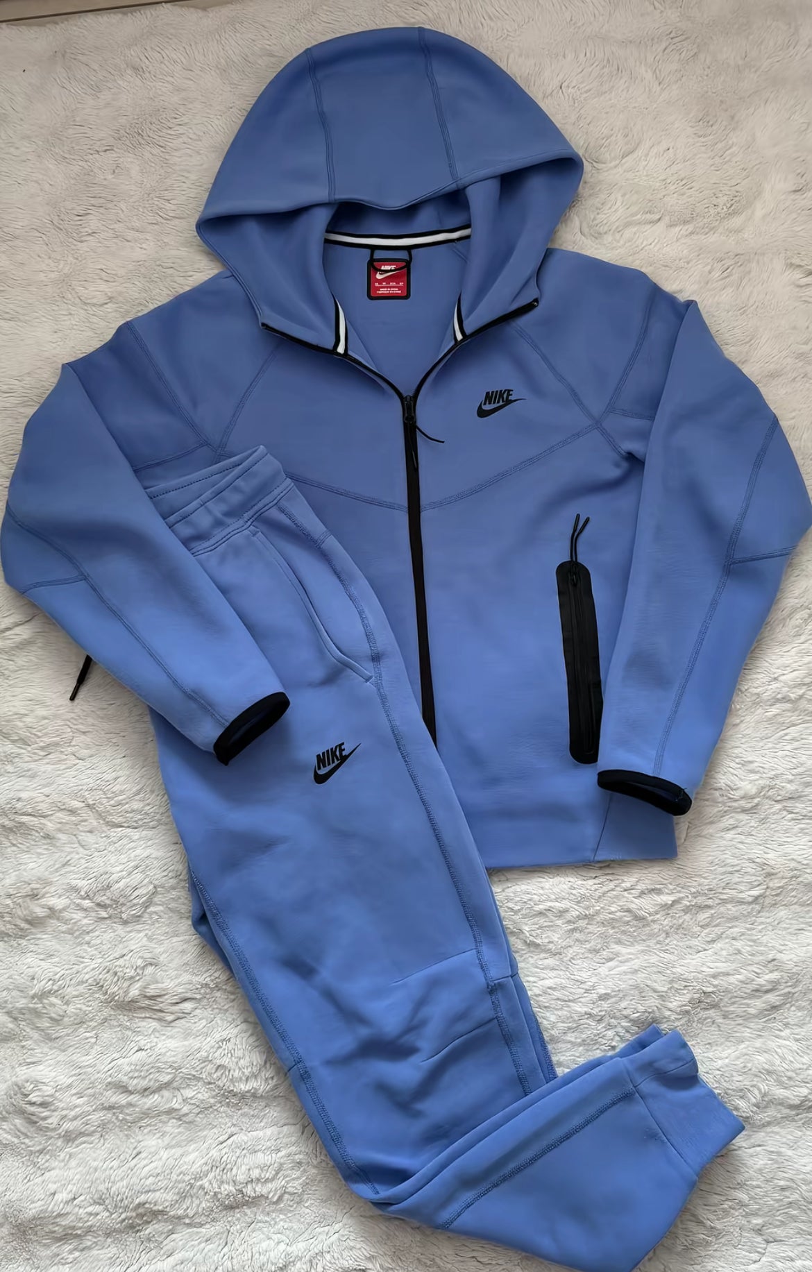 Nike tech set blå