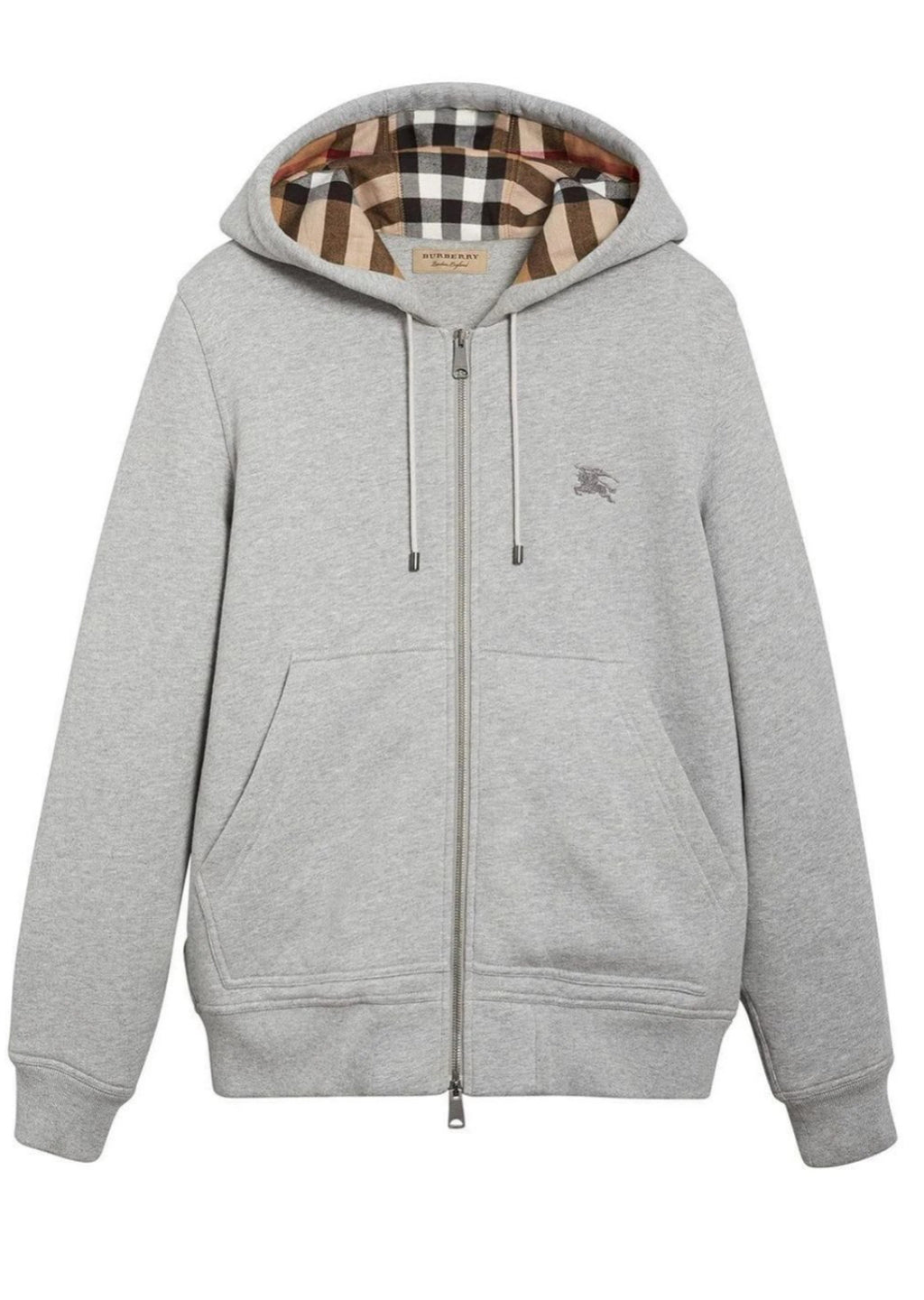 Burberry zip up hoodie. Svart/grå