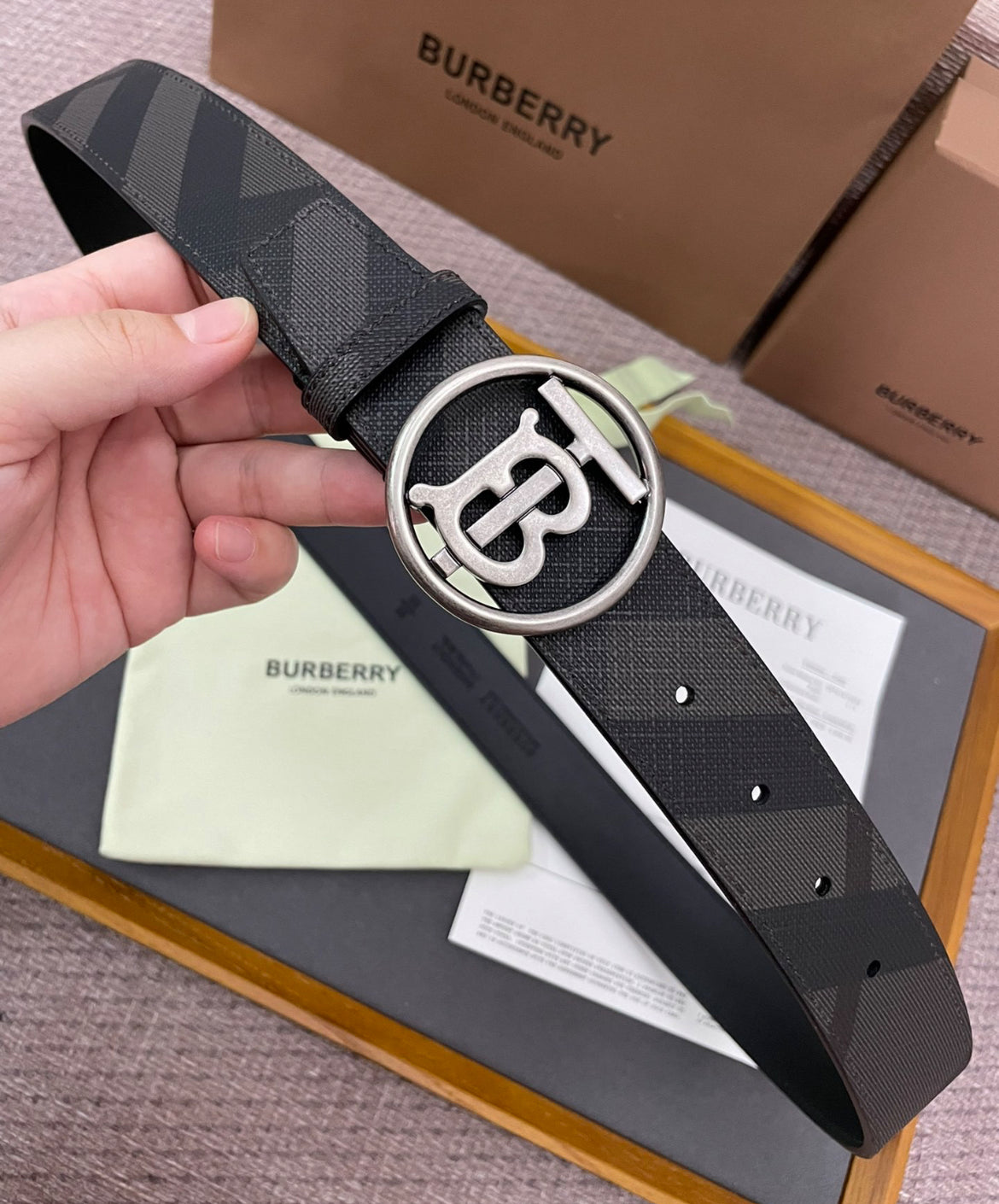 Burberry bälte