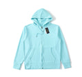 Polo Ralph lauren zip up hoodie ljus blå med vitt logga