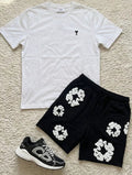 Ami Paris tshirt dior skor och denim tear shorts