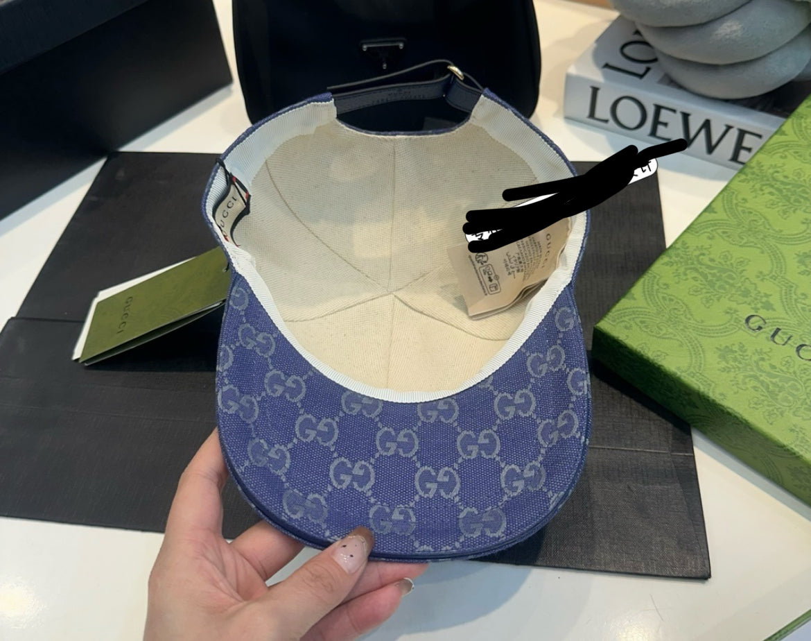 Gucci Dubai blue keps