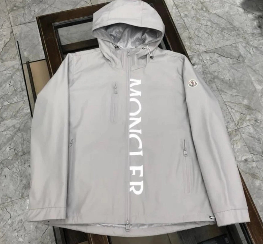 Moncler grå windbreaker